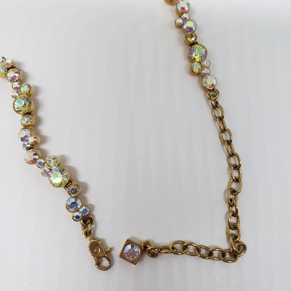 Givenchy GORGEOUS Multi-Color Adjustable Chain Gold Toned Necklace - Picture 11 of 13